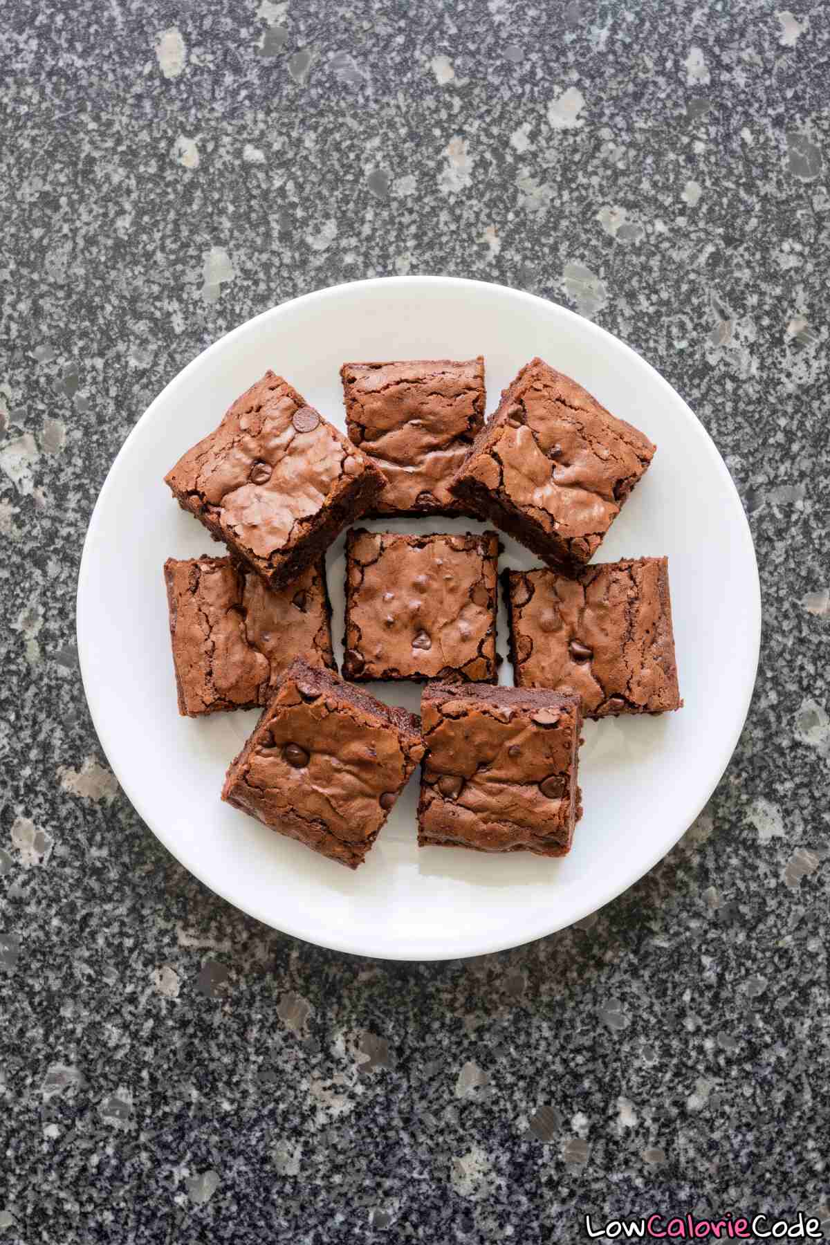 Close up of low calorie brownie bites