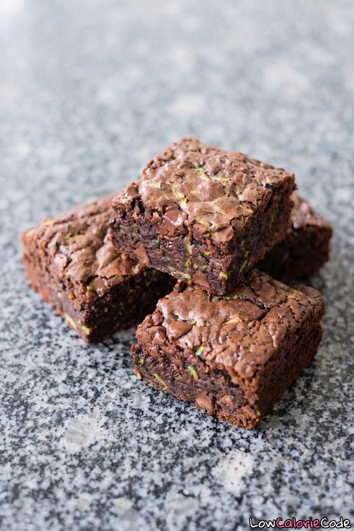 Low calorie chocolate zucchini brownies