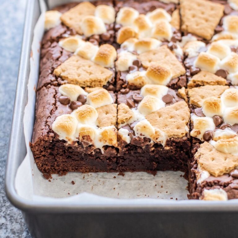 Low Calorie S’mores Brownies